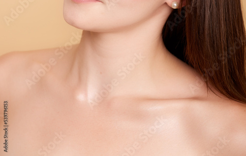 Nude Neck and Shoulders Clean Skin For beauty