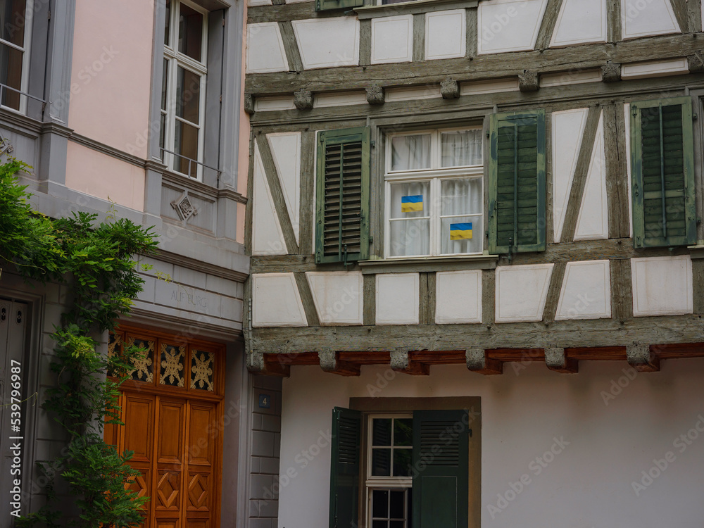 Obraz premium Buildings in the city centre of Basel , Switzerland