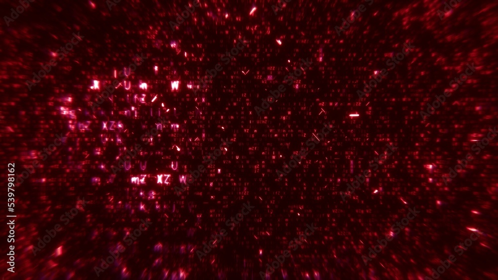 Abstract red crypto mining chaos hex code glitch background. Artificial intelligence virtual reality numbers and letters depicting science of modern communication, cryptocurrency, and cybersecurity Abstract red crypto mining chaos hex code glitch background. Artificial intelligence virtual reality numbers and letters depicting science of modern communication, cryptocurrency, and cybersecurity