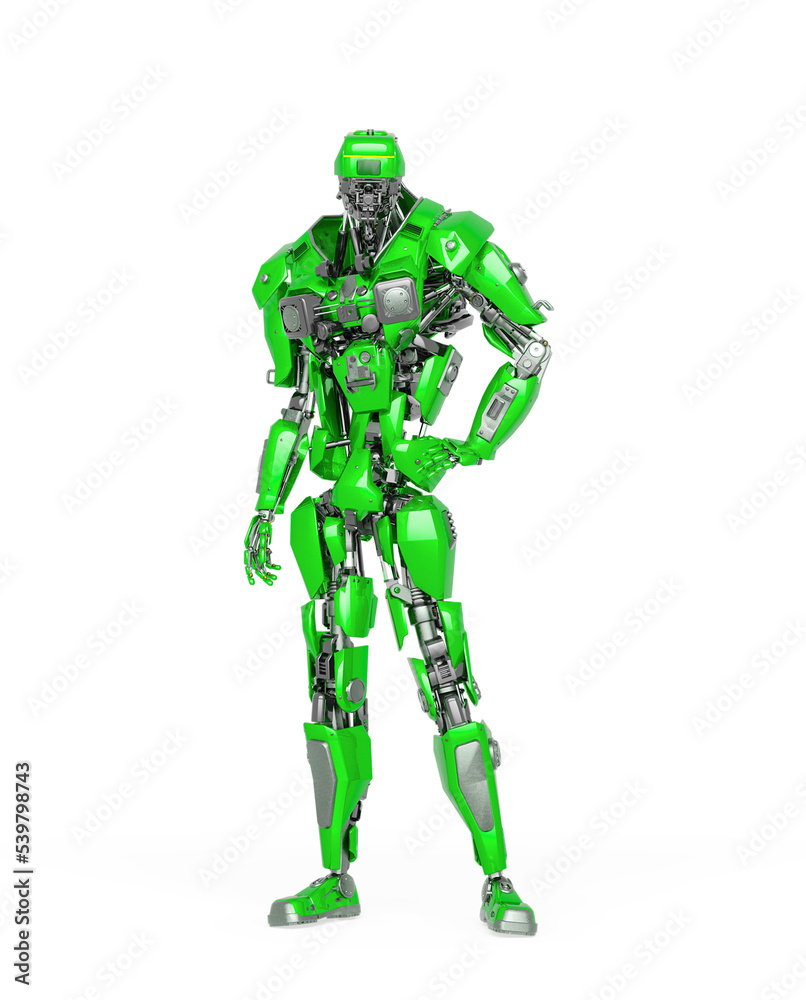 master robot in white background