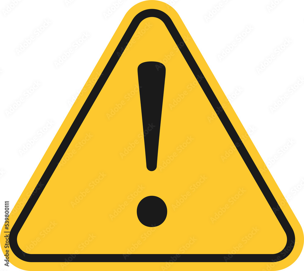 Warning triangle. Alert symbol. Exclamation mark in triangle. Danger sign. Error illustration. Warning symbol Warning triangle. Alert symbol. Exclamation mark in triangle. Danger sign. Error illustration. Warning symbol