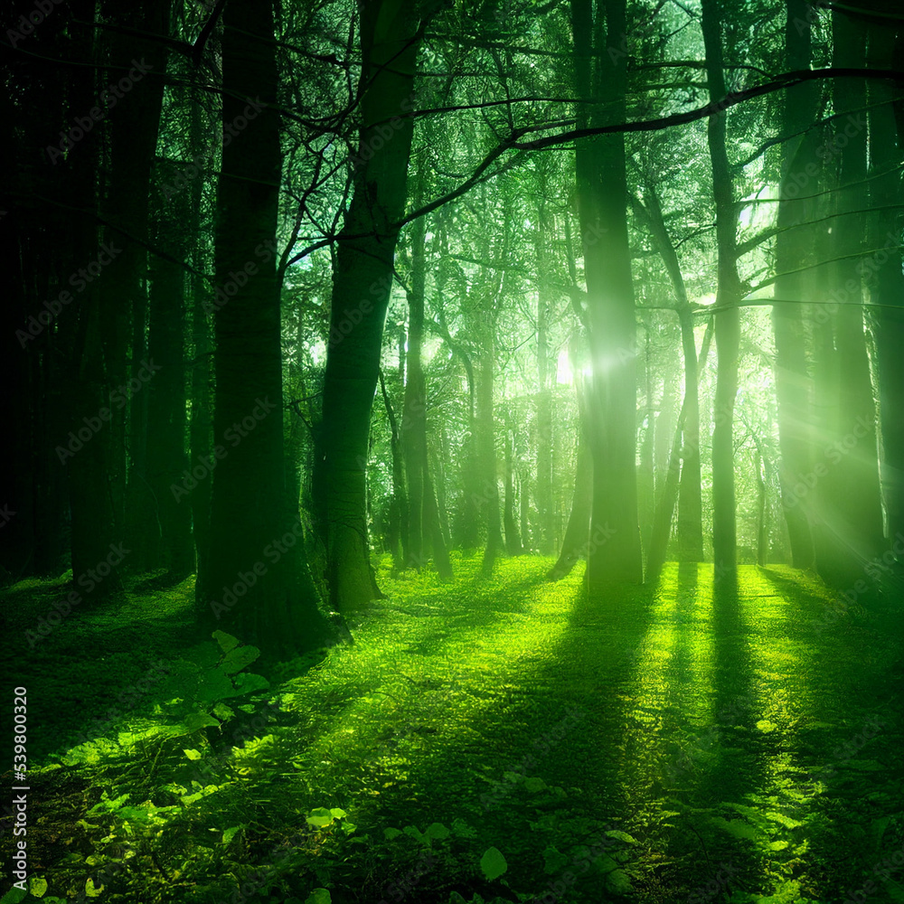 Obraz premium forest in the morning