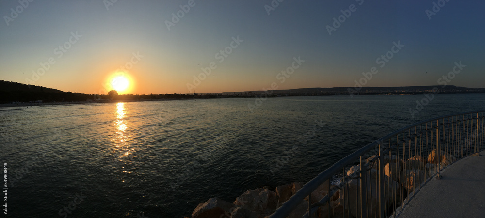 Fototapeta premium Nice summer view from Varna in Bulgaria 