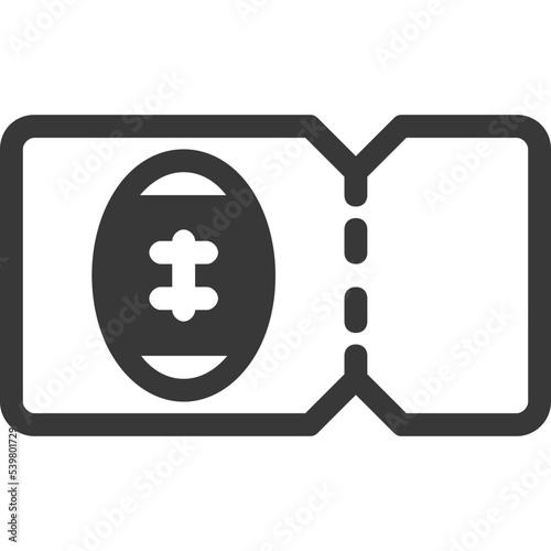 ticket rugby icon