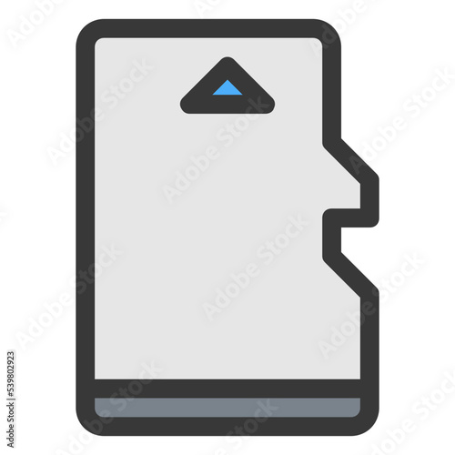 micro sd storage memory icon