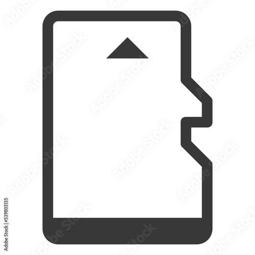 micro sd storage memory icon