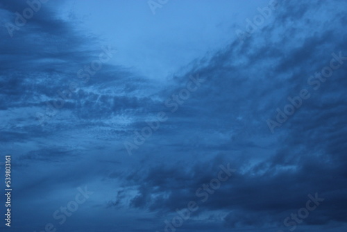 dark blue cloud with white light sky background and midnight evening time 