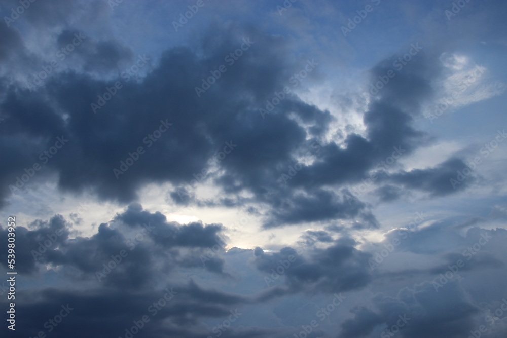 dark blue cloud with white light sky background and midnight evening time dark blue cloud with white light sky background and midnight evening time