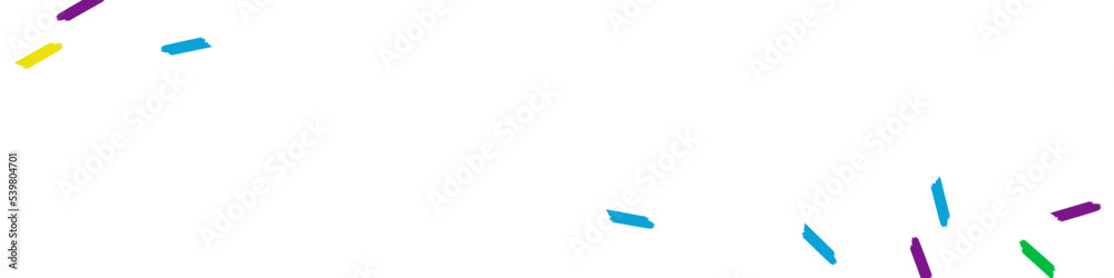 Obraz premium Happy Confetti Christmas Vector White Panoramic