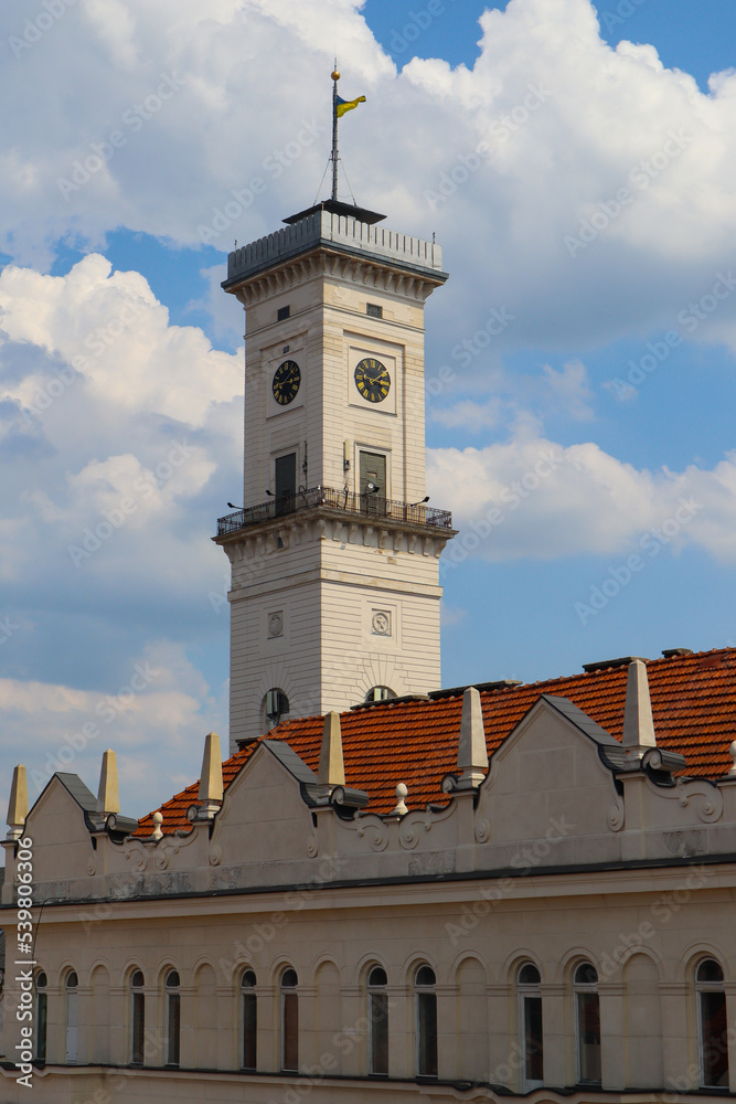 Lviv Town Hall. Rynok square. Ukraine
