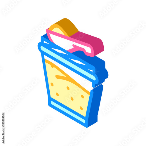 ghee milk product isometric icon vector. ghee milk product sign. isolated symbol illustration