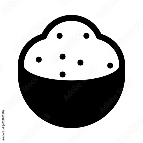 bowl powder rice icon