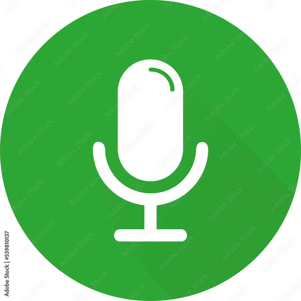 Microphone icon flat design. Illustration Microphone icon flat design. Illustration