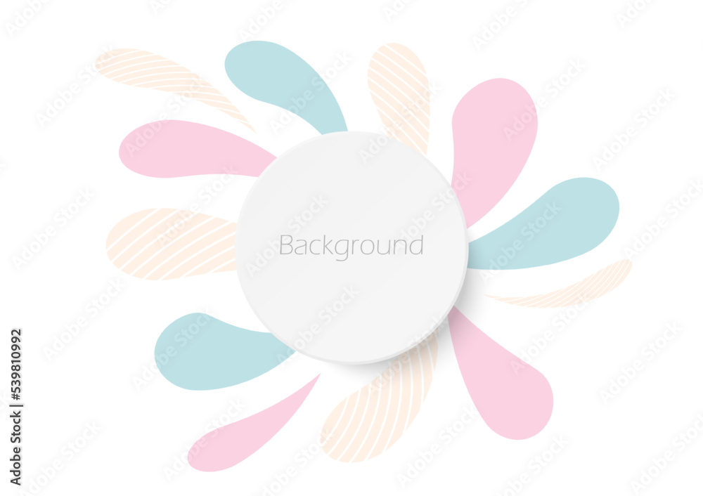 Abstract Background Vector Pastel Empty Space Circle Banner Abstract Background Vector Pastel Empty Space Circle Banner