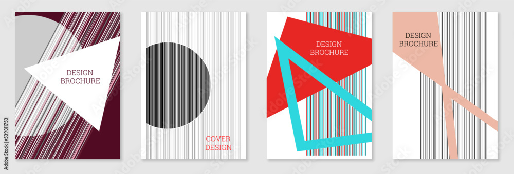 Set of cover design in Memphis style. Geometric design, abstract background. Fashionable bright cover, banner, poster, booklet. Creative colors. Set of cover design in Memphis style. Geometric design, abstract background. Fashionable bright cover, banner, poster, booklet. Creative colors.