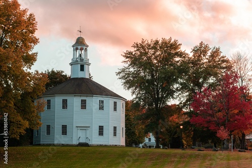 Old Round Church in the autumn season in Richmond