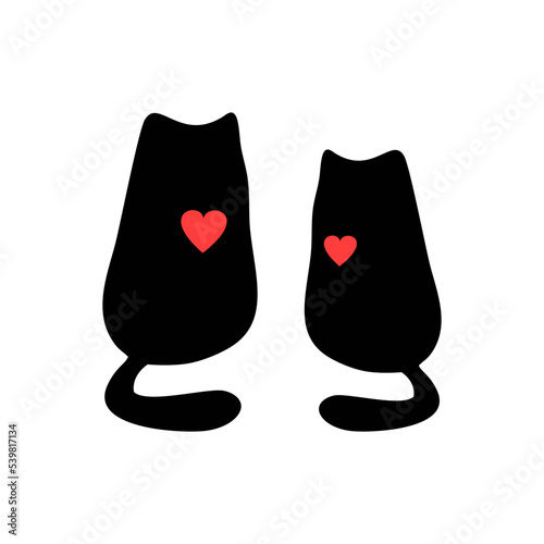 cats in love