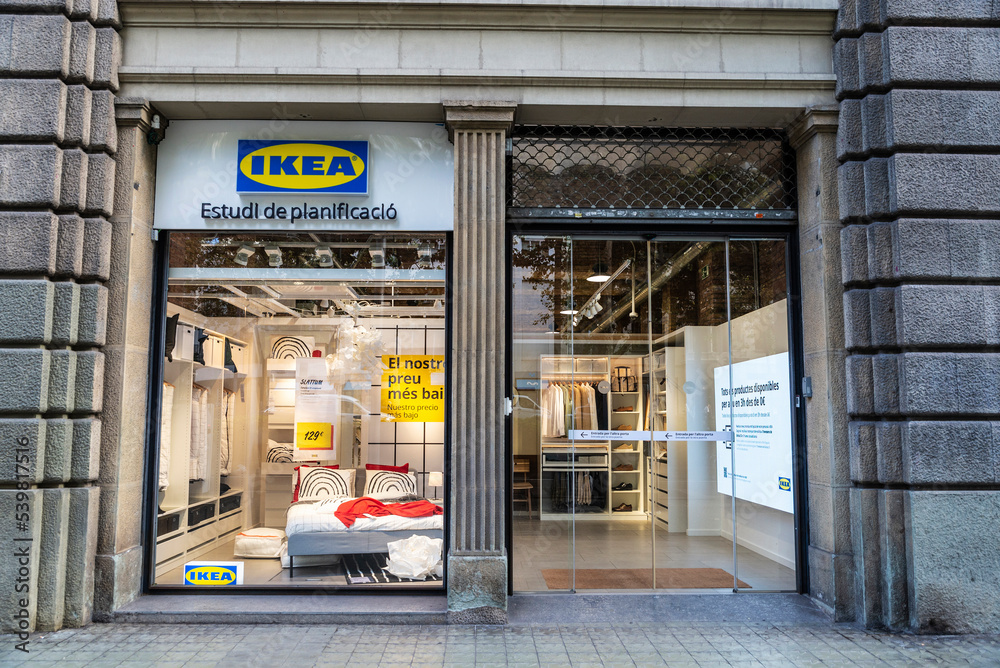 Ikea furniture store in Barcelona, Catalonia, Spain Stock Photo | Adobe  Stock