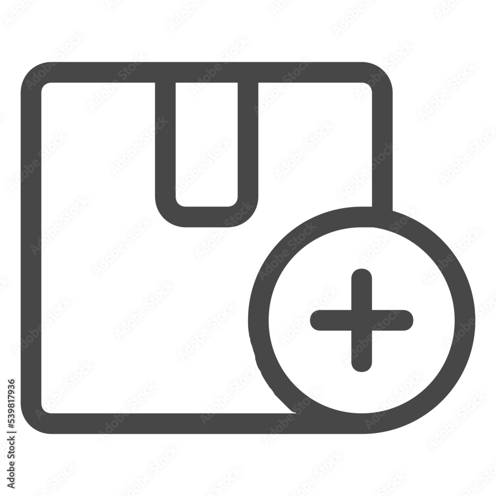 Fototapeta premium add box icon