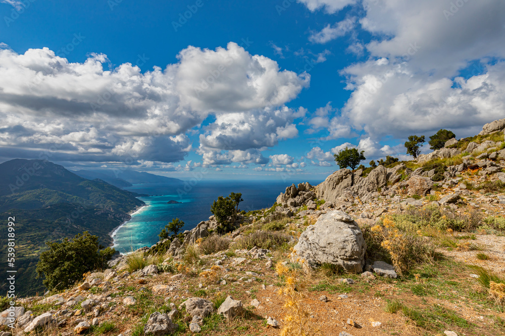Greckie krajobrazy na wyspie Evia - obrazy, fototapety, plakaty 