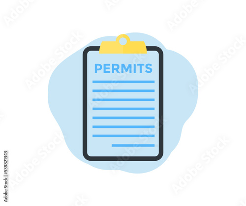 Document, contract papers. Contract conditions. Permits logo design. Contract Document, Reading Privacy Policy and Terms and Conditions. vector design and illustration.
