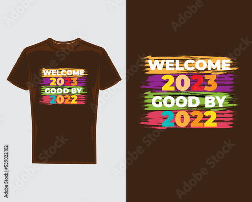 Happy new year t-shirt design