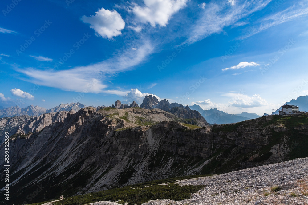 panorama góry dolomity lato