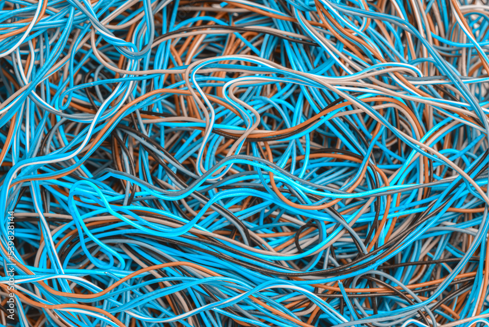 Colored Electrical Cable and Wire Background Colored Electrical Cable and Wire Background