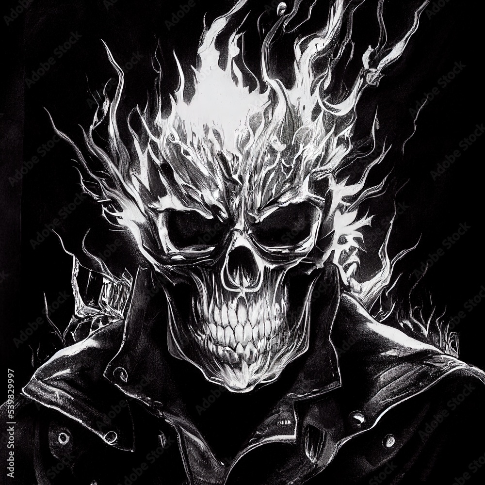 Ghost Rider Drawing by SirSmokey - DragoArt