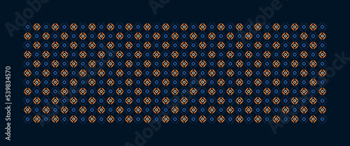 Rectangle scarf design classic blue background. Out off seson universal fashion accessory. High resolution image, digital illustration. Modern scarves fabric design textile swatch all over print block