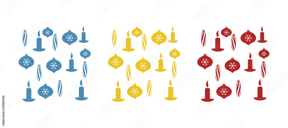 Christmas toys icon, vector illustration