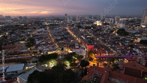 Malacca  Malaysia - October 16  2022  The Historical Landmark Buildings and Tourist Attractions of Malacca