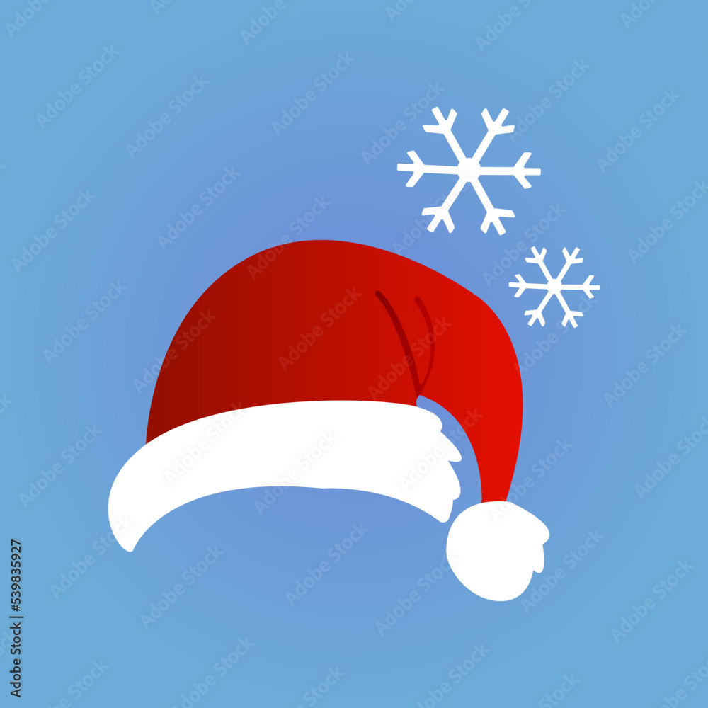Christmas hat icon, vector illustration Christmas hat icon, vector illustration