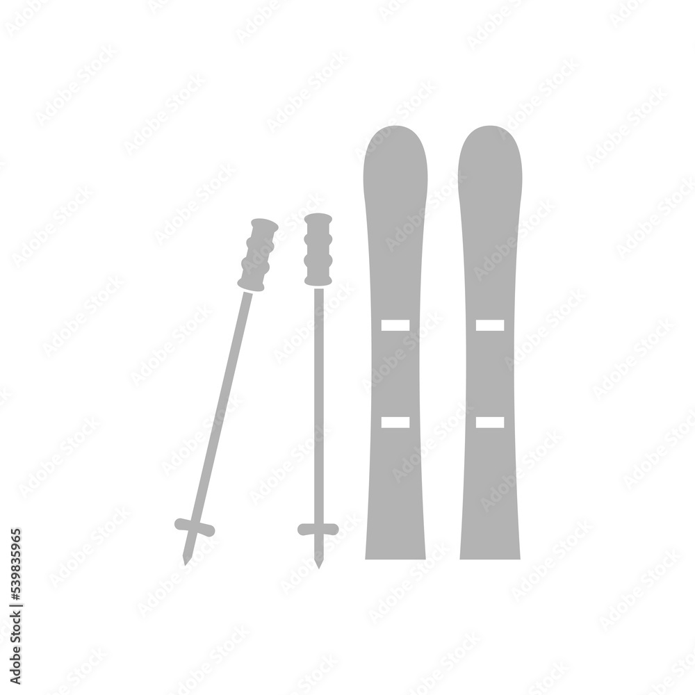 skiing icon, winter, sport, vector illustration skiing icon, winter, sport, vector illustration