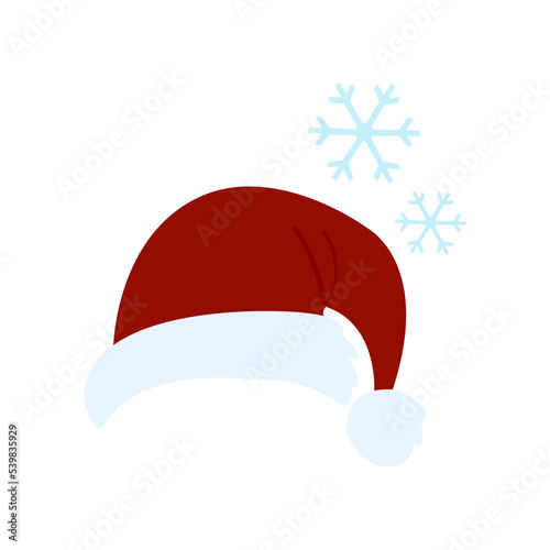 Christmas hat icon, vector illustration