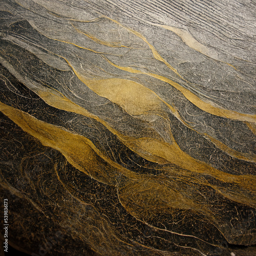 Fluidity of gold, rivers of precious gold © Caphira Lescante