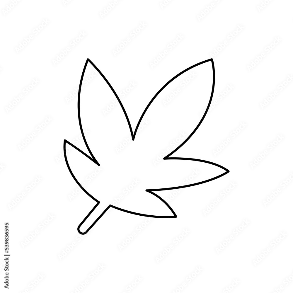 leaf icon on a white background, vector illustration leaf icon on a white background, vector illustration