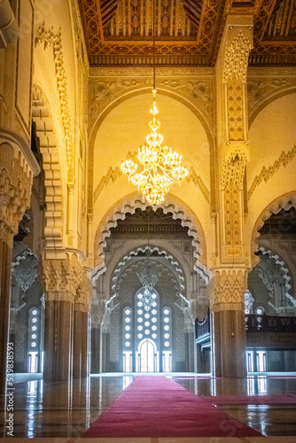 interior of a mosque, hassan ii mosque, casablanca, morocco, north africa,  © Andrea Aigner