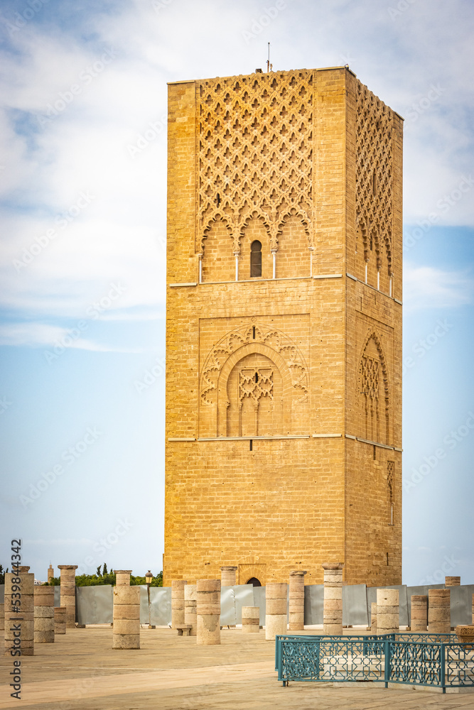 hassan tower, rabat, morocco, north africa