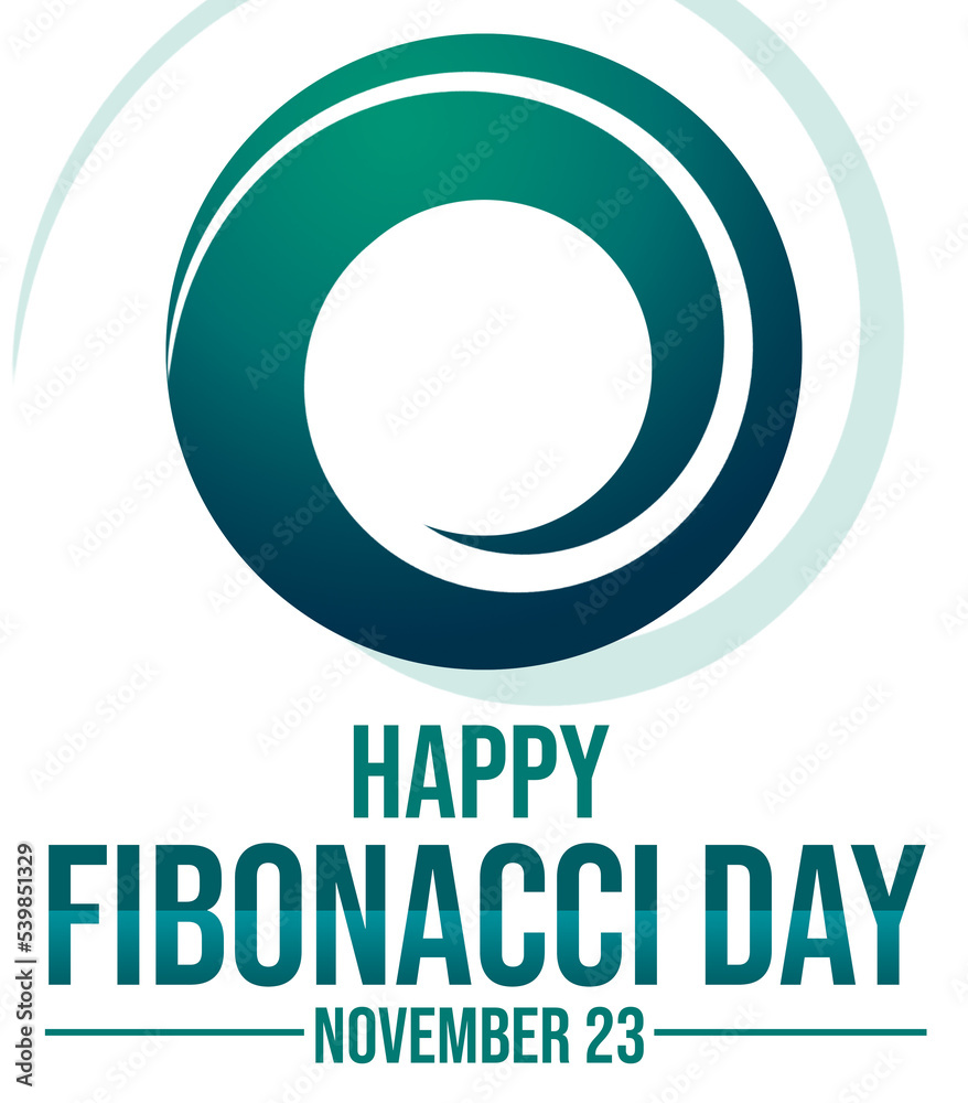 Happy Fibonacci Day Background with Twirling sign inside a circle. Fibonacci Day wallpaper Happy Fibonacci Day Background with Twirling sign inside a circle. Fibonacci Day wallpaper
