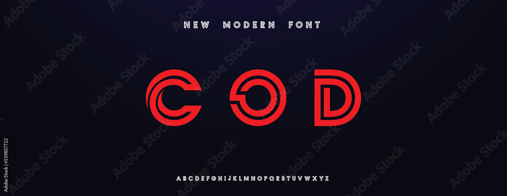 The Numbers Font Cod COD Elegant alphabet letters font and number. Classic Lettering Minimal ...