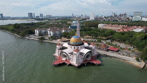 Malacca, Malaysia - October 16, 2022: The Historical Landmark Buildings and Tourist Attractions of Malacca photo