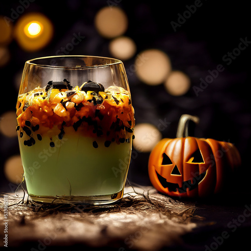 Spooky halloween drink
