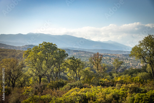 landscape in rif mountains, morocco, north africa