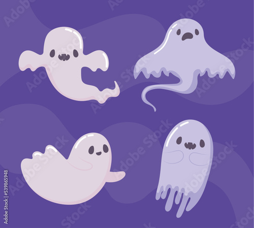 cute ghosts, icons