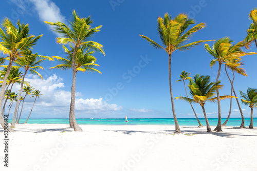 Juanillo beach, Dominican Republic. Luxury travel destination © photopixel