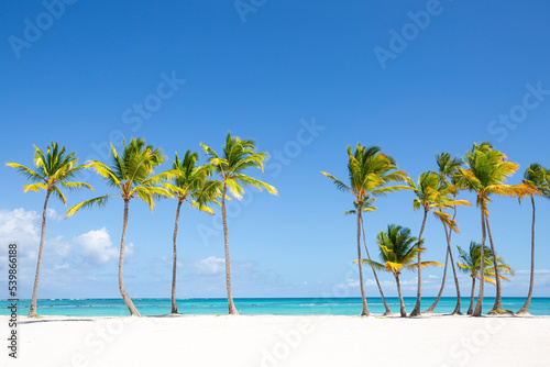 Fototapeta Naklejka Na Ścianę i Meble -  Juanillo beach, Dominican Republic. Luxury travel destination