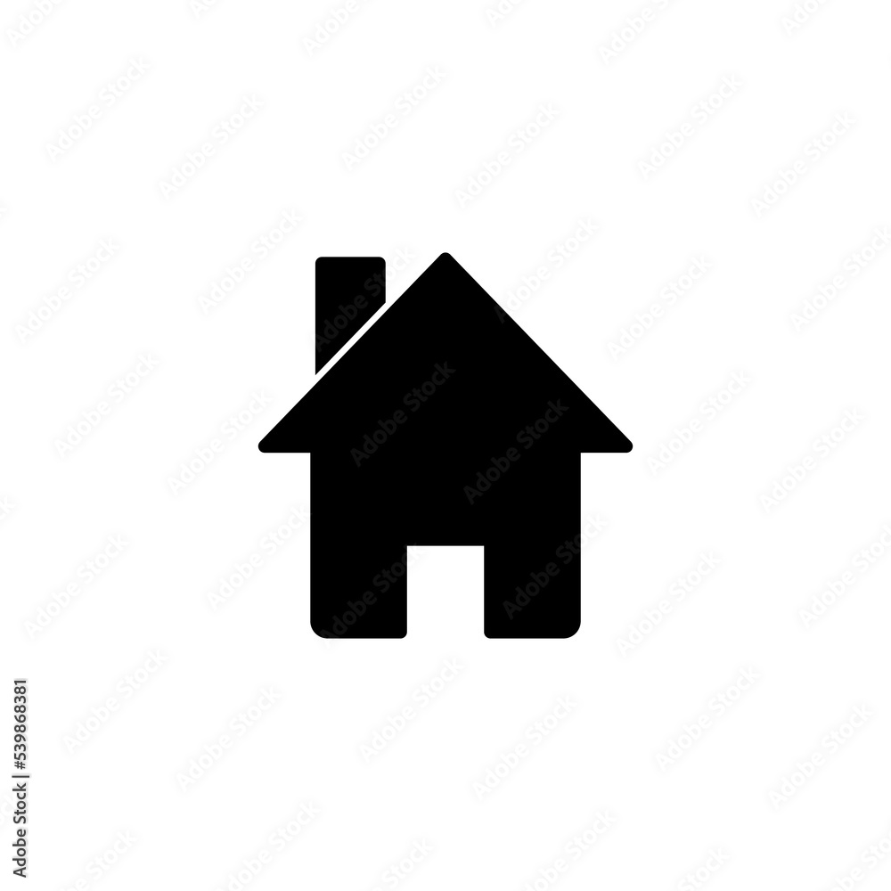 Home icon vector illustration. House sign and symbol Home icon vector illustration. House sign and symbol