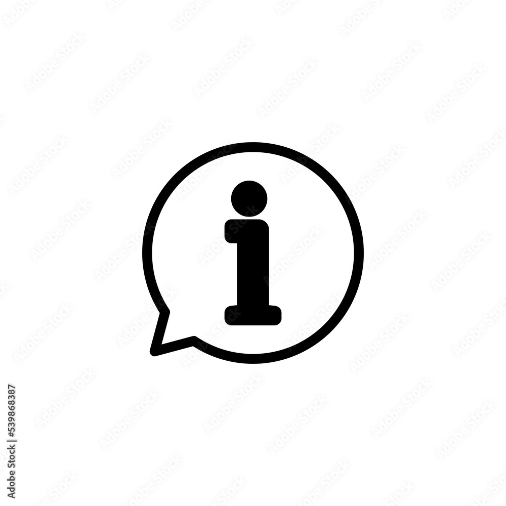 Info sign icon vector illustration. about us sign and symbol. Faq icon Info sign icon vector illustration. about us sign and symbol. Faq icon
