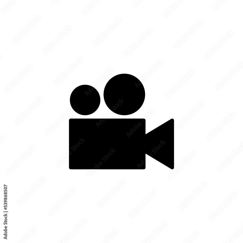 Video icon vector illustration. video camera sign and symbol. movie sign. cinema Video icon vector illustration. video camera sign and symbol. movie sign. cinema